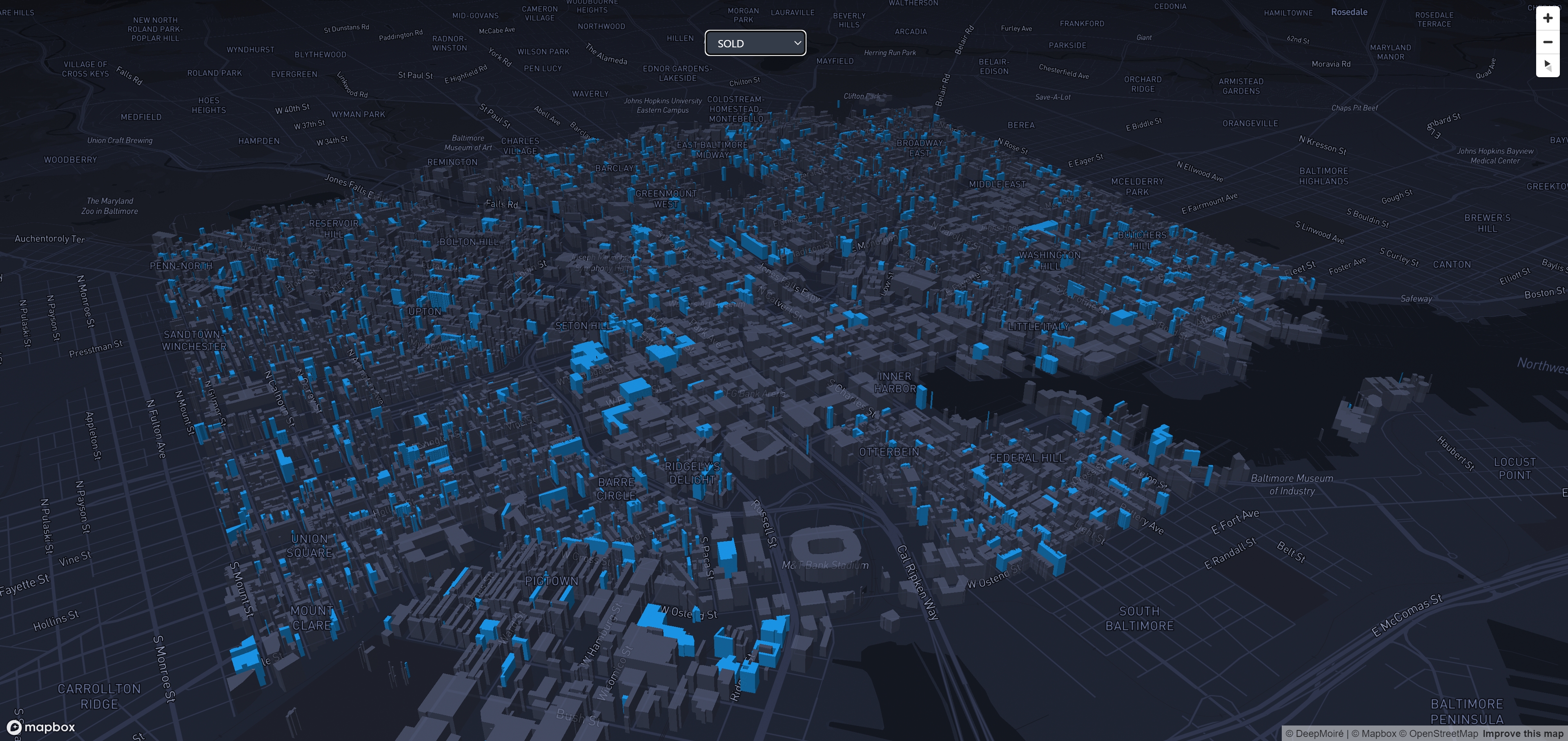 3D Commercial Real Estate Map & Spatial Stacking Plan