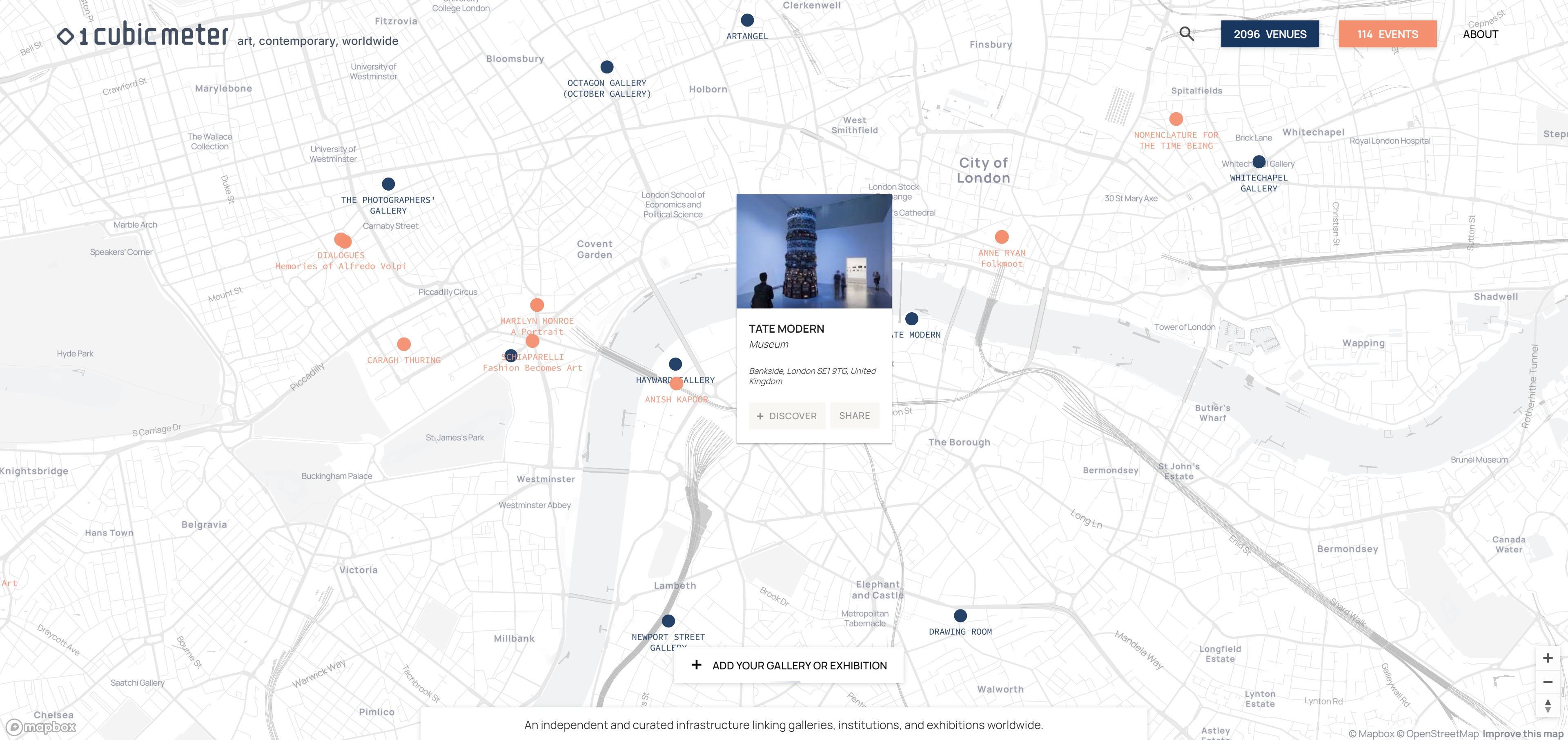Full-Stack Global Arts Map & Data Platform